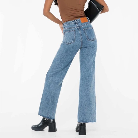 Princess Polly Arlington Straight Leg Denim Mid Wash - Picture 3 of 6